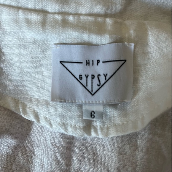 Cropped Linen Summer Blazer Top - Picture 6 of 9